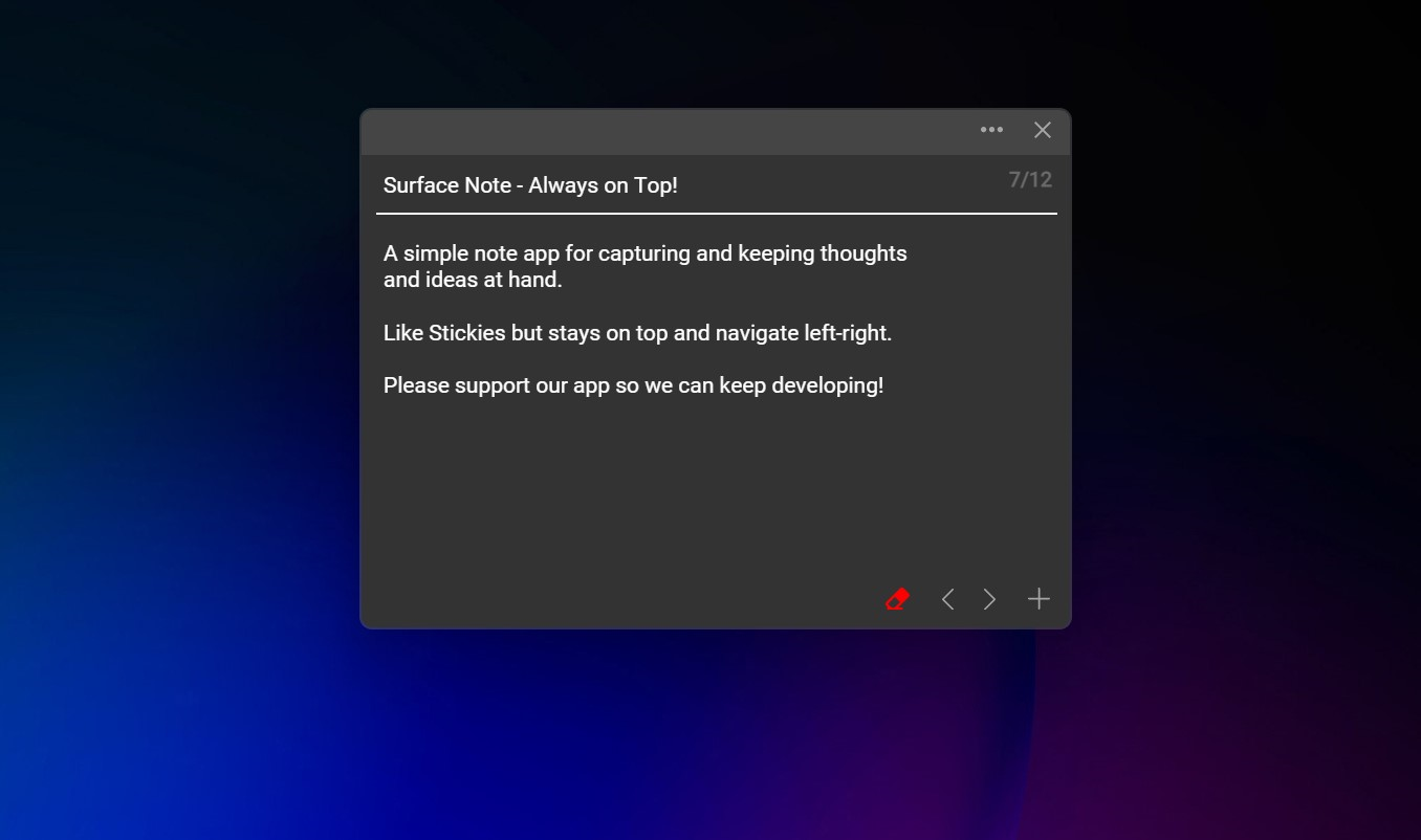 Quick Notes App - AI Notepad that floats on top of desktop